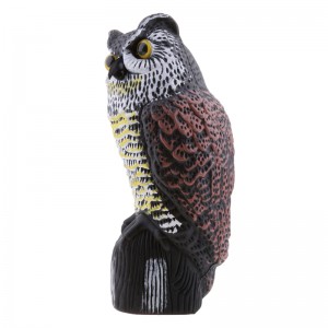 36cm műanyag kerti díszítő Owl Yard Scarer Realistic Deckoy Garden Decor